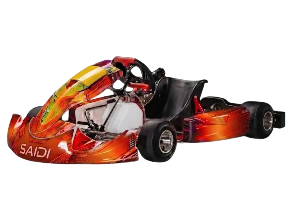 SAIDI KART 200cc professional racing kart with Honda engine, precision-engineered by China go-kart manufacturer for competitive track performance.